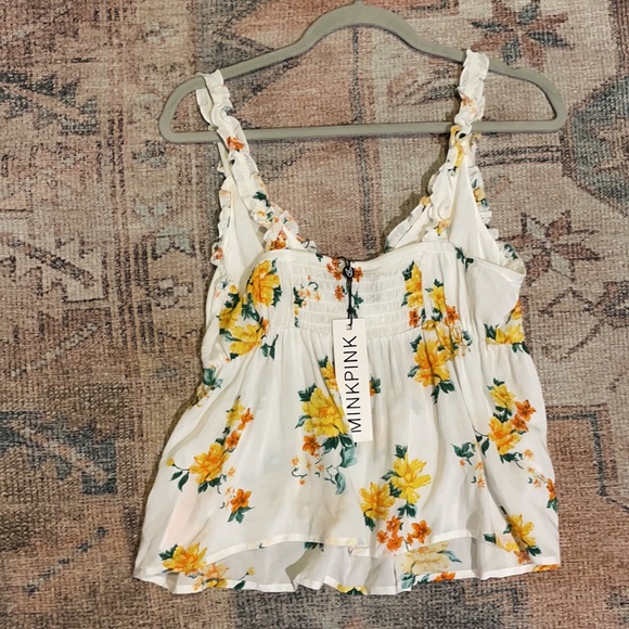 MinkPink Lemon Bloom Cami NWT - Picture 3 of 4